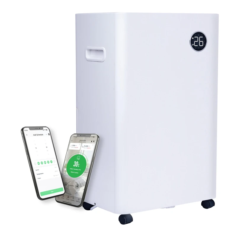 Masterplug 3 in 1 Smart Dehumidifier with Air Purifier and Ioniser, 20L, Wi-Fi App Control, Auto Defrost, Timer, Quiet Operation, Energy Saving, 4 Modes, SmartEnergy, White, 300W, DHU20W380UK