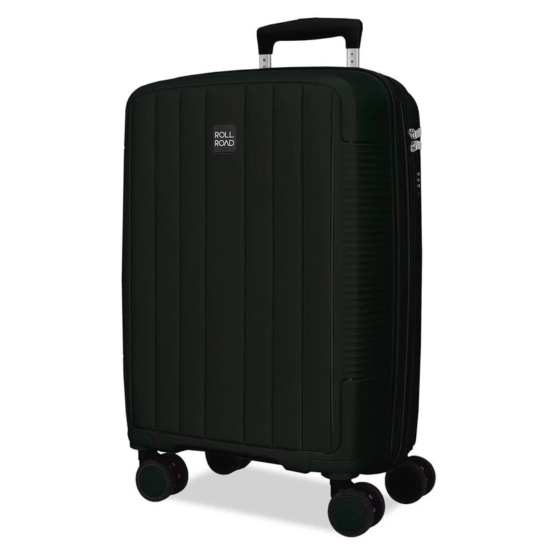 Roll Road Acadia 38L Cabin Suitcase Black - 35x55x22cm