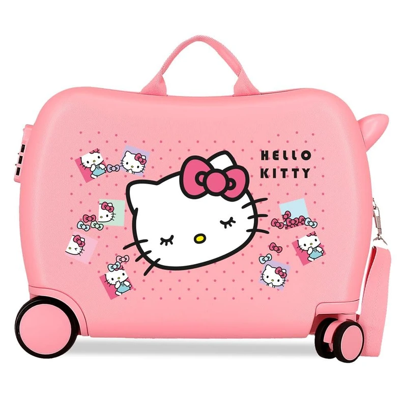 Sanrio Hello Kitty Bows Children's Suitcase Pink 50 x 38 x 20 cm Hard ABS Combination Lock Side 34L 2.1 kg 2 Wheels