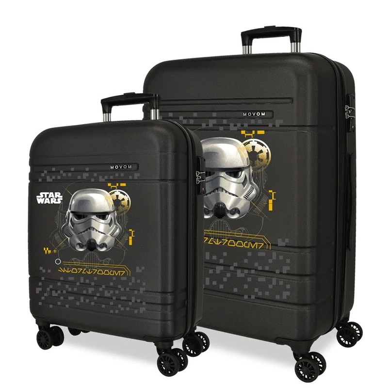 Joumma Star Wars Storm Trooper Suitcase Set Black 55/68 cm Rigid ABS Closure TSA 111L 6.5 kg 4 Double Wheels - Image 1
