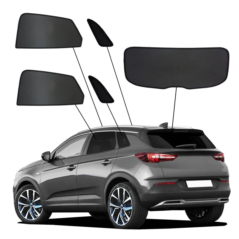 SunClip Privacy & Sun protection compatible with Opel Grandland X 2017-2024