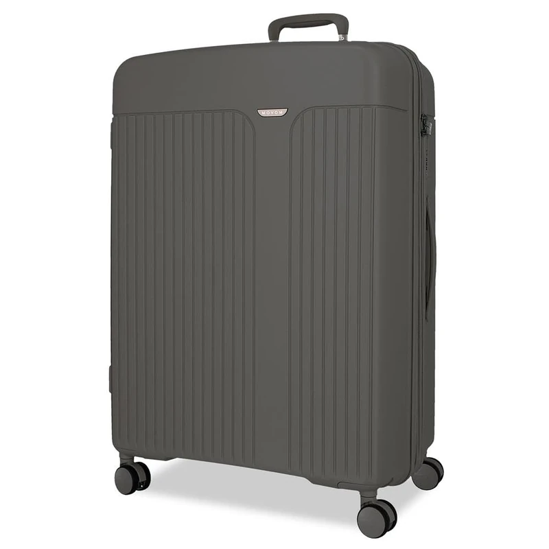 MOVOM Medium Case Anthracite 48x68x27 cm Rigid Polypropylene Integrated TSA Closure 72L 3.8 kg 4 Double Wheels Extendable