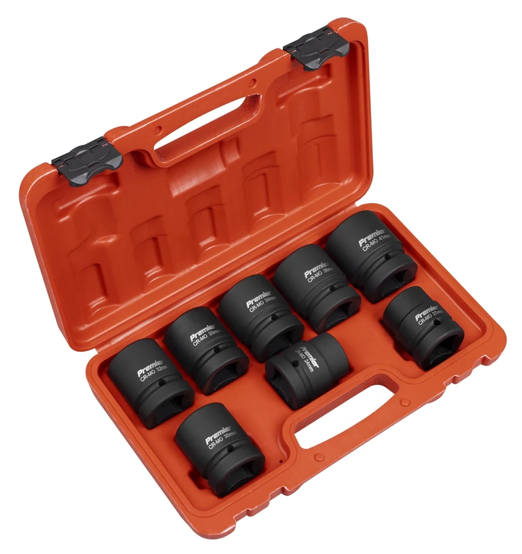 Sealey Premier Impact Socket Set 1" Sq Drive 8pc - AK889M