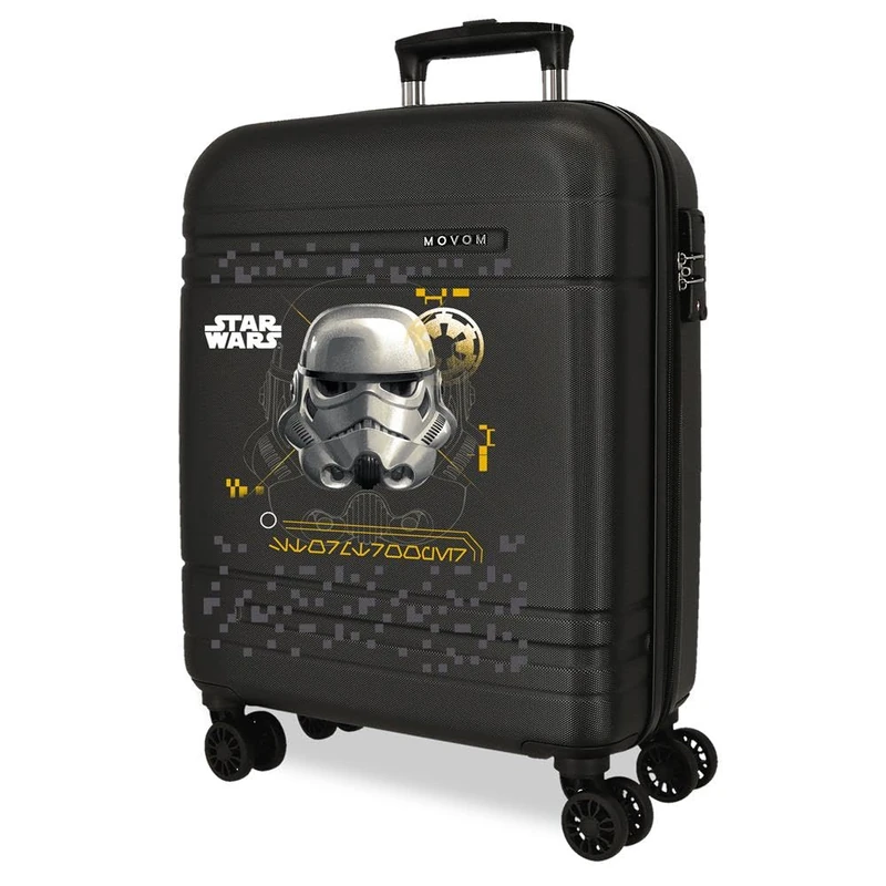 Joumma Star Wars Storm Trooper Cabin Suitcase Black 40x55x20 cm Rigid ABS Closure TSA 37L 2.8kg 4 Double Wheels