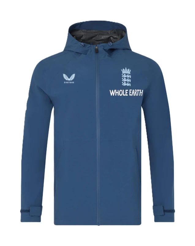 England Cricket Men's Performance Rain Jacket, Ensign Blue, S