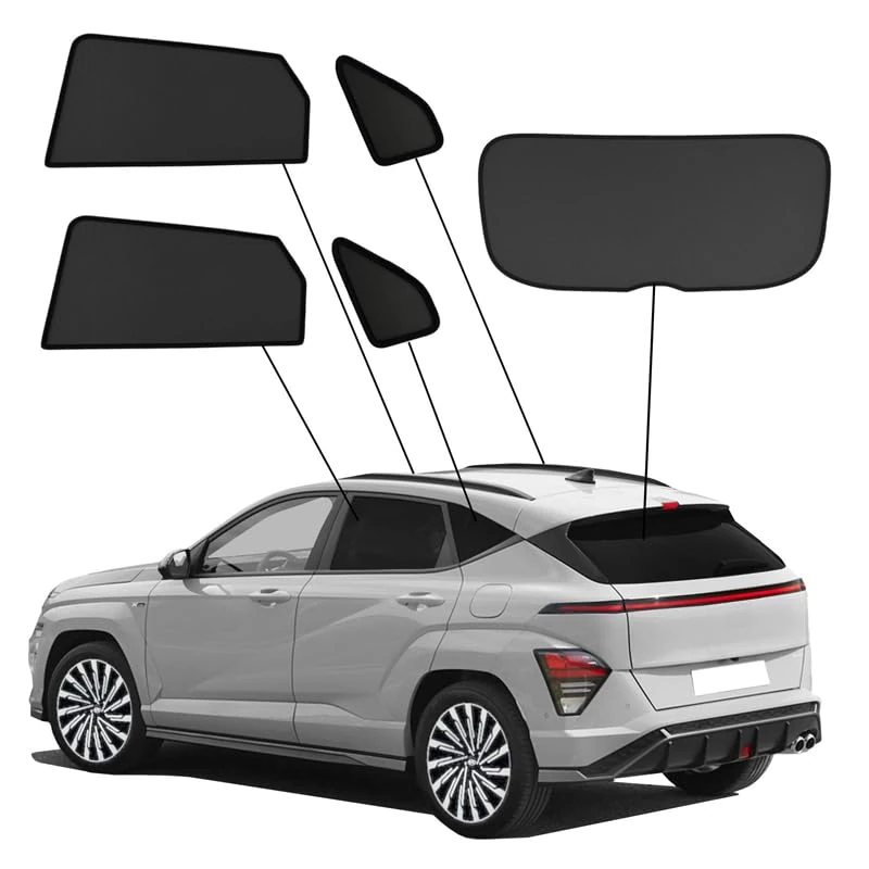 SunClip Privacy & Sun protection compatible with Hyundai Kona II (SX2) 2023-