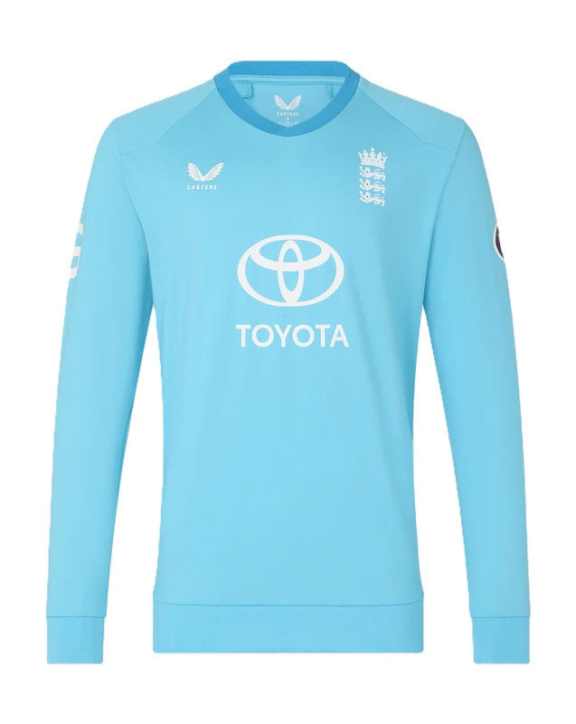 Castore England Cricket Men's ODI Sweater, Navy-New French, XL