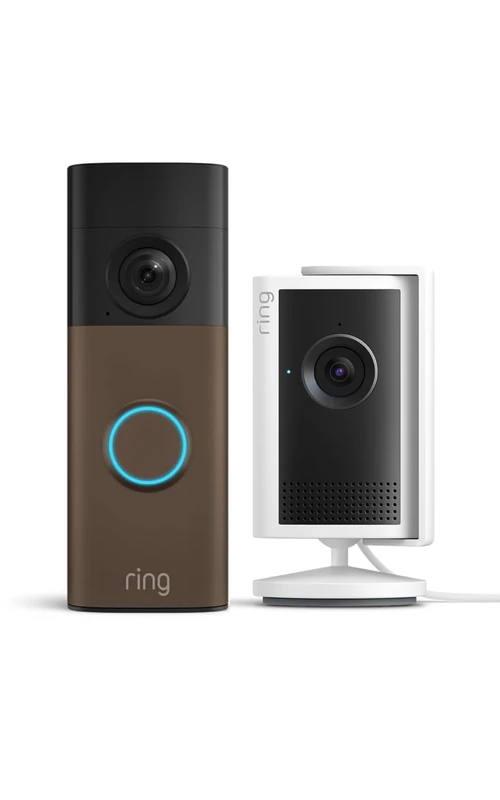 Ring Battery Video Doorbell (newest gen) + Indoor Camera Plus | DIY Wireless Doorbell Camera | Retinal 2K | 6x Zoom | Built-In Battery | 30-day free trial of Ring Subscription Plan