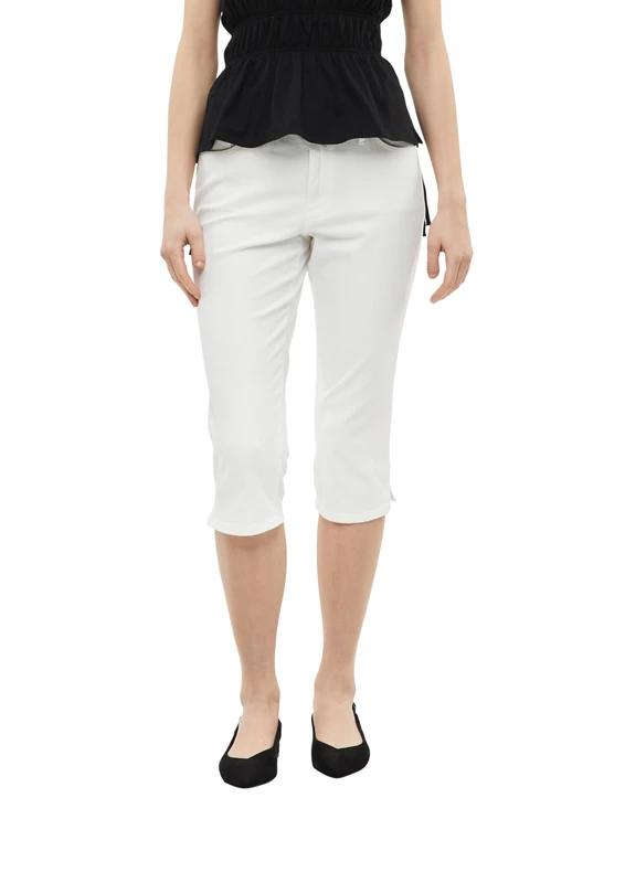 s.Oliver Women's Capri Jeans, Slim Fit 2180975, White, 10