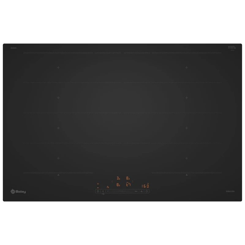 Balay 3EB980MH Induction Hob, 80 cm Wide, Total FlexInduction, Slider, Home Connect, Matte Black