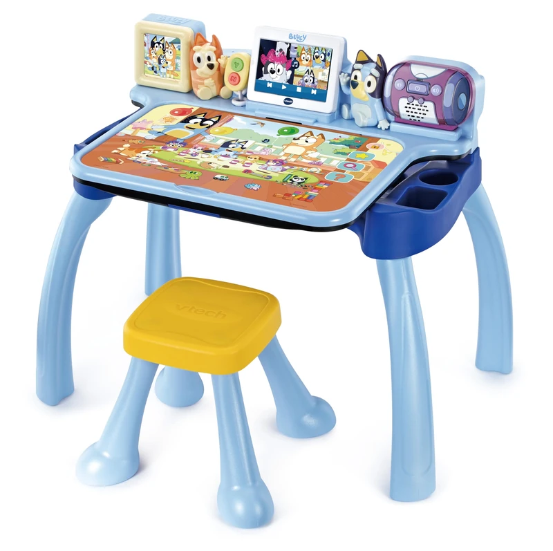 VTech Bluey Activity Desk, Official Bluey, 3-in-1 Desk for Kids, Interactive Activity Desk with Chalkboard and Art Station, For Children Aged 3, 4, 5, 6 Years, English Version - Image 1