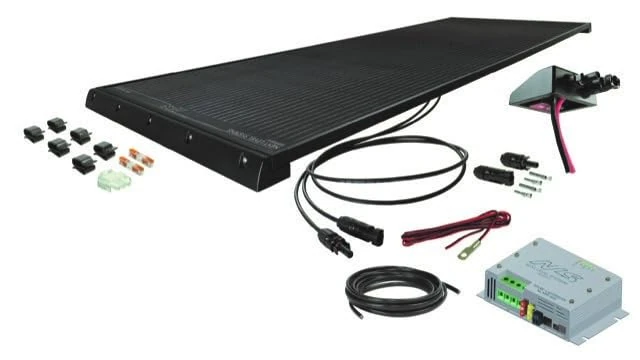 NLS Dual Air Solar Complete System, 2 x 150 W, Black, 145 x 53 x 4 cm, 18.05 kg, with MPP Controller