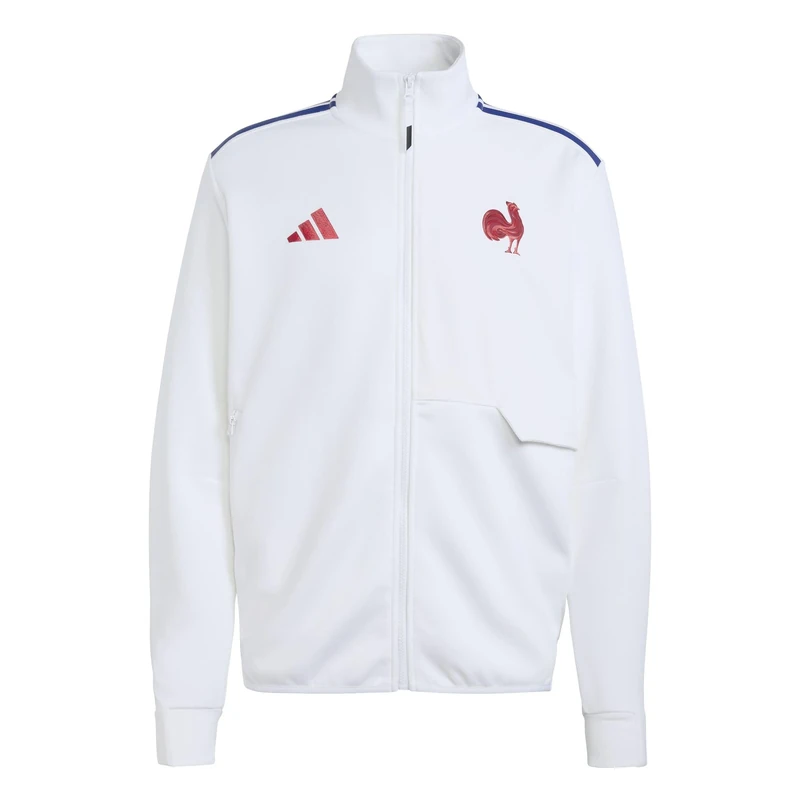 adidas France Rugby Anthem Jacket white S