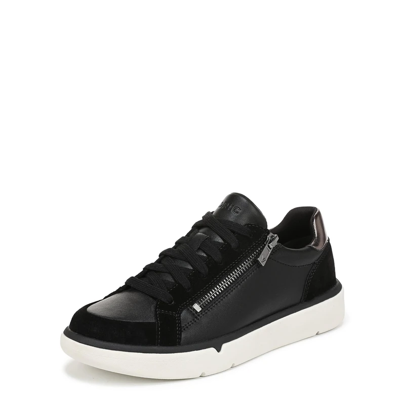 Vionic Women's City Walk Axs Sneaker Black Leather 6 W