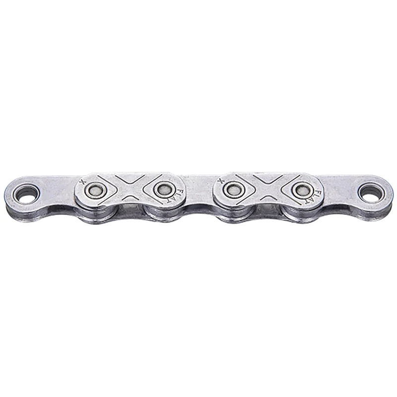 KMC X-Flat 12/13 Speed EPT Waxed Flat Top Chain, 126 Link, Dark Silver