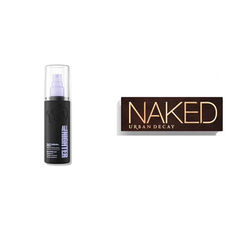 Urban Decay All Nighter Setting Spray & Naked Eyeshadow Palette Bundle, Long-Lasting Makeup Setting Spray with Iconic Neutral Eyeshadow Palette, Smudge & Fade Resistant