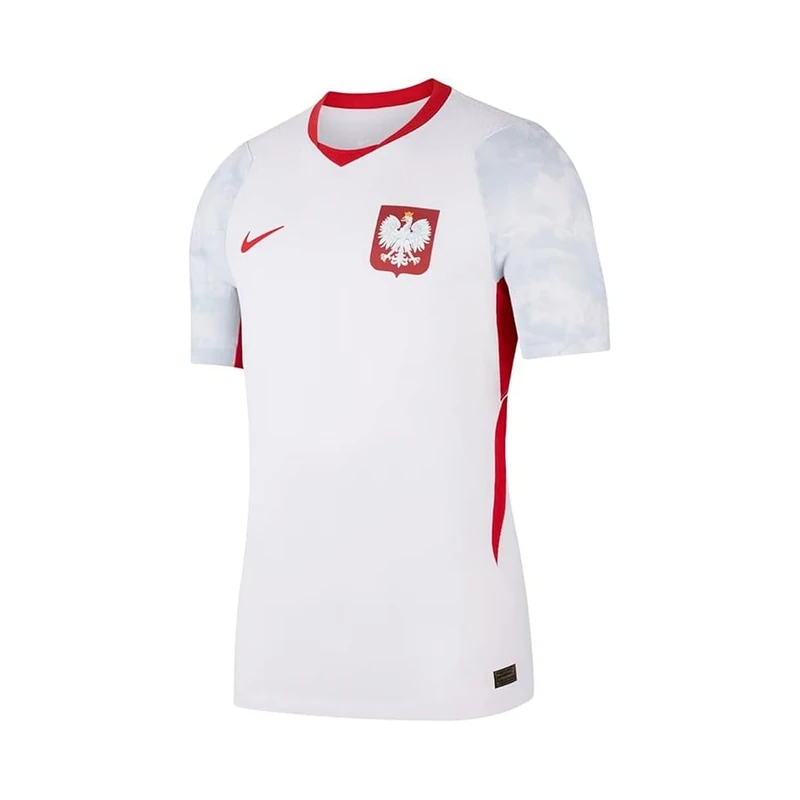 Nike Poland Kids 13/15 Years – Poland National Team Football Jersey – WM 2026 Euro Fan Jersey NK Dri-FIT Stadium Home Shirt, White - Image 1