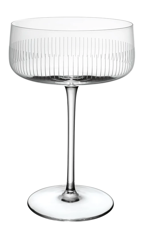 Villeroy & Boch – Afina Sparkling Wine/Champagne Coupe Glass, Set of 4, Dimensions: Approx. 166 mm, Capacity Approx. 120 ml, Crystal Glass, Dishwasher-Safe, Champagne coupes