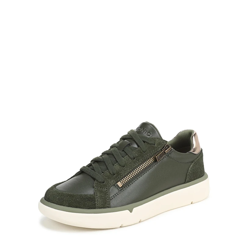Vionic Women's City Walk Axs Sneaker Olive Moss Leather 11 W - Image 1