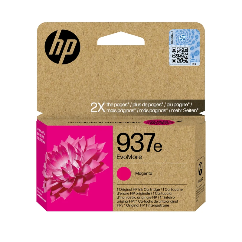 HP 937e EvoMore Magenta Original ink cartridge