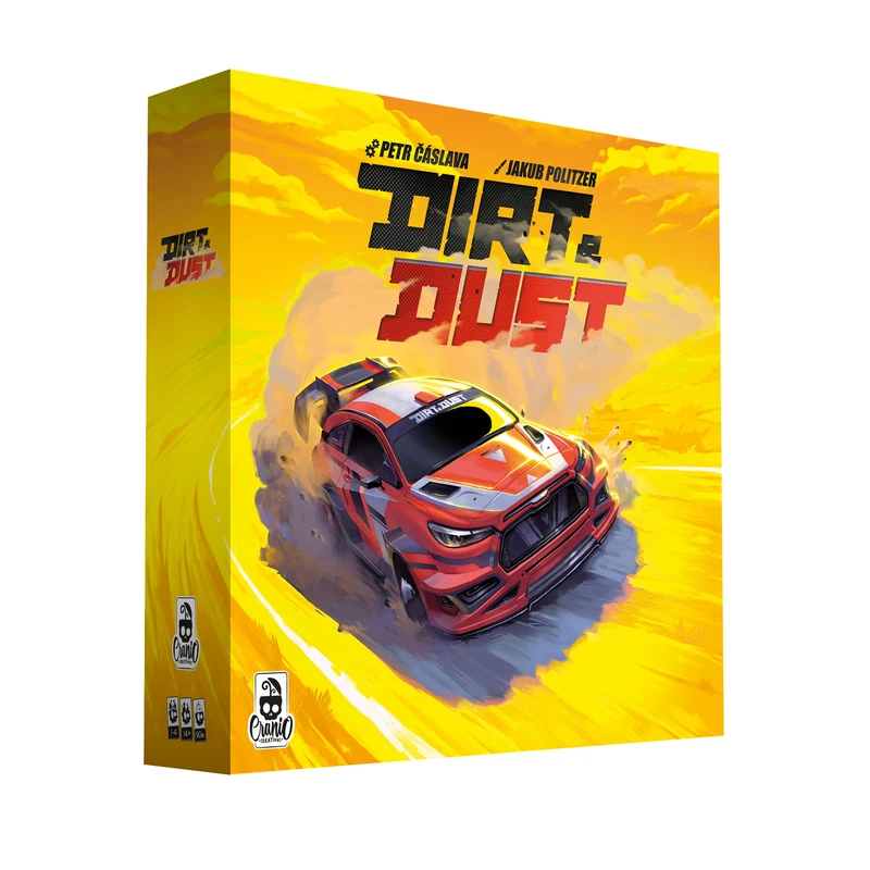 Cranio Creations - Dirt & Dust - Become a Rally Driver! - 1-4 Players - 90 Min - Expert Game - Ages 14+ - Italian Language Edition - Image 1