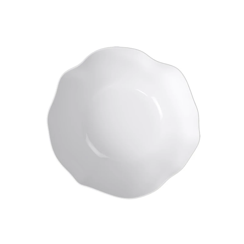 Villeroy & Boch – Pura Salad/Serving Bowl, Approx. 26 × 26 × 10.5 cm, Pure White, Dishwasher-Safe & Microwave-Safe, Flowing Shape, Premium Bone Porcelain Made in Germany - Image 1