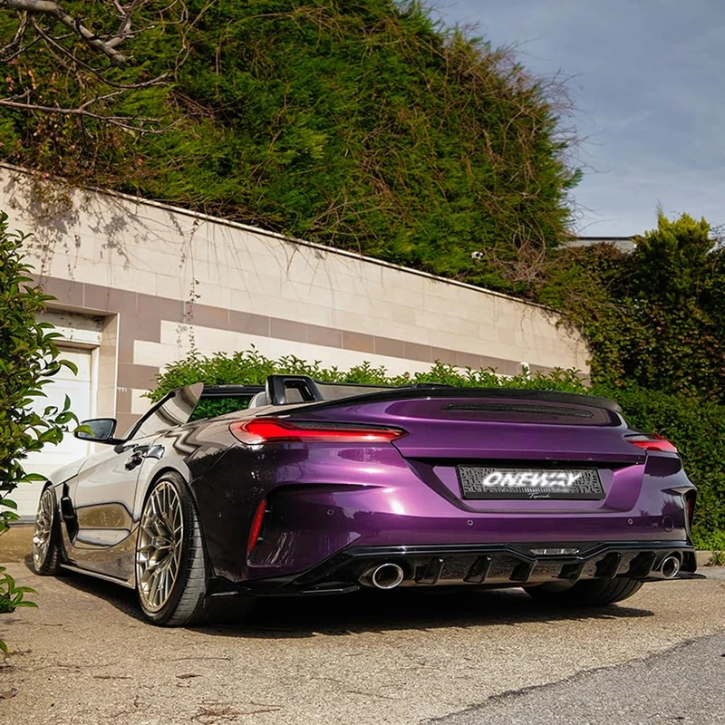 Oneway Rear Diffuser compatible with BMW Z4 (G29) M-Pack/M40i 2018-2022 & Facelift 2022- - Gloss black