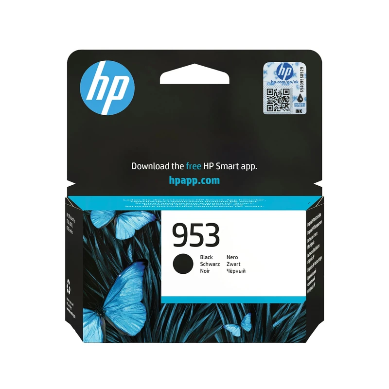 HP 953 Black Original Ink Cartridge(L0S58AE) - Works OfficeJet Pro 7700, 8200, 8700 series