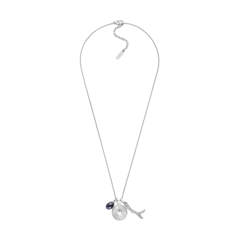 Emporio Armani Men's Silver-Tone Stainless Steel Necklace, EGS3324040