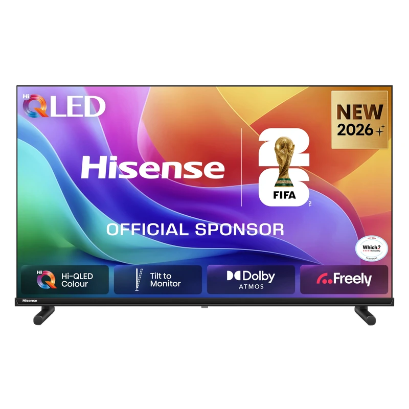 Hisense 32" 32A5STUK QLED Full HD Smart TV with Freely, Netflix, Disney+ and YouTube - Hi-QLED Colour, Dolby Atmos, Tilt to Monitor, FHD Resolution, Noise Reduction, High Contrast, Game Mode