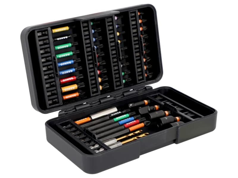 Set of 50 1/4" Impact Screwdriver Bits Phillips Pozidriv Hex TORX 3HSS