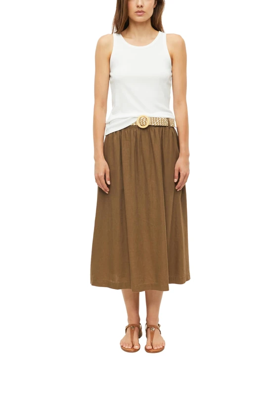 s.Oliver Women's Skirt 2179245 8918 Dark Brown 38