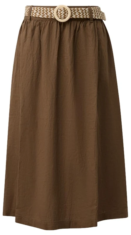 s.Oliver Women's Skirt 2179245 8918 Dark Brown 42