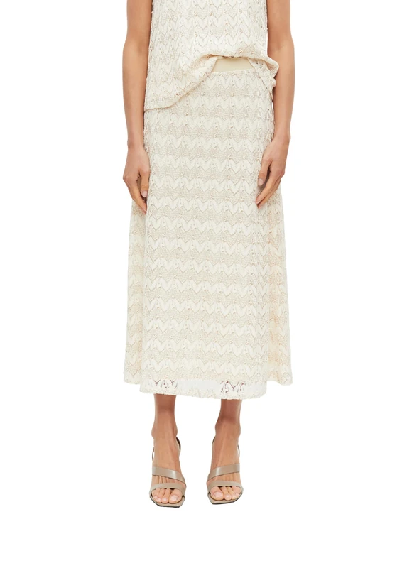s.Oliver Black Label Women's Skirt 2176935 04X3 Beige 36