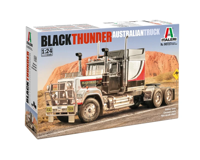 Italeri 90727 Black Thunder Australian Truck, 1:24 Scale, Plastic Model Kit/Model Assembly - Image 1