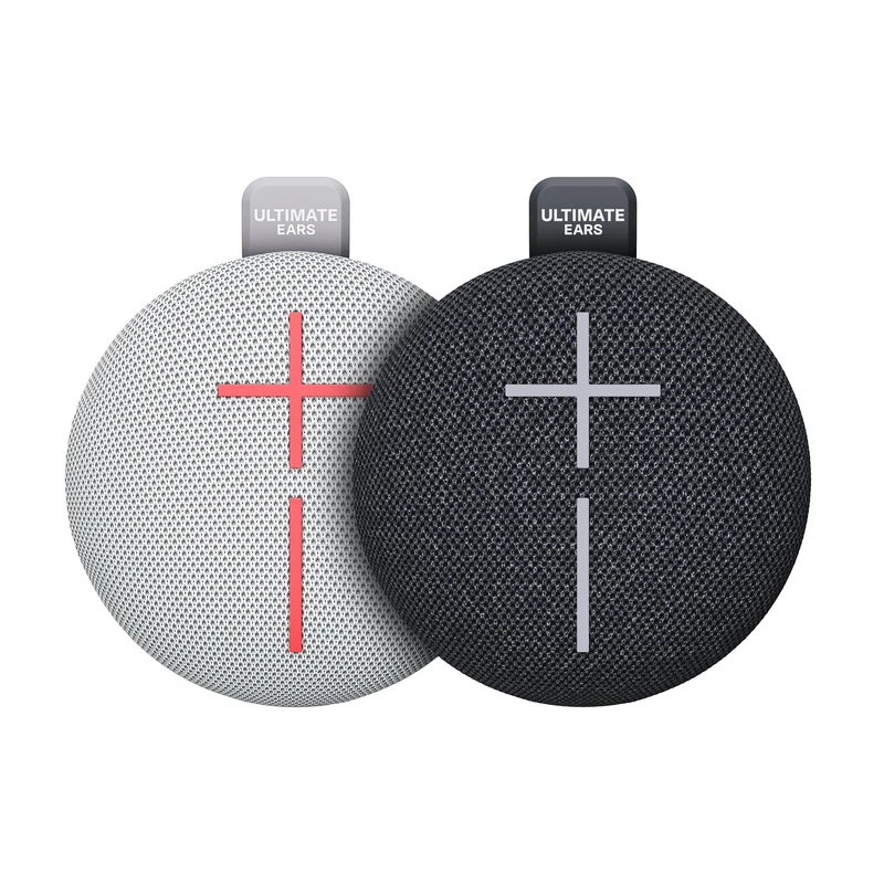 Ultimate Ears MINIROLL Duo Pack - Ultra-Portable Waterproof Bluetooth Speaker, Big Bass, IP67 Dustproof, 40 m (131 ft) Range - Pink & Black
