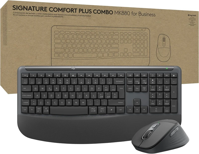 Logitech Signature Comfort Plus Combo MK880 for Business (Grafite)