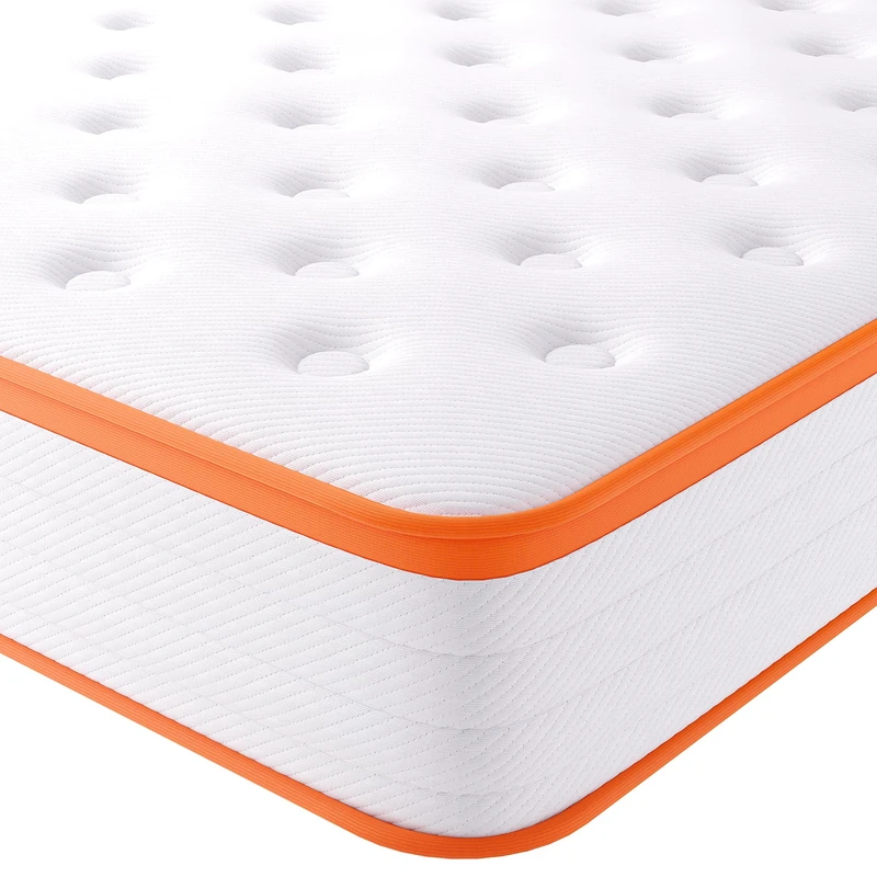 TeQsli Single Mattress, 18cm Breathable Pocket Sprung Hybrid Single Mattress Cool Touch Oeko Fabric - Medium Firm - Motion Isolation 90x190x18 cm