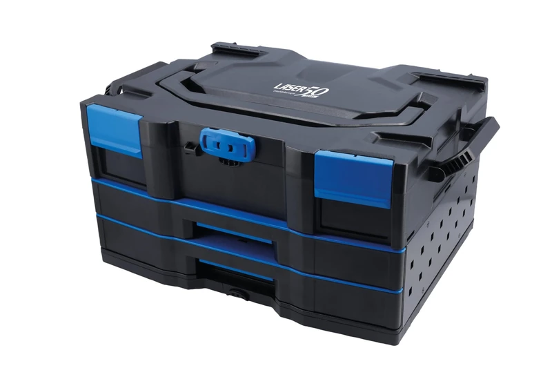 Laser 9284 Premium Stackable 2 Drawer Storage System with Top Box - 50th Anniversary