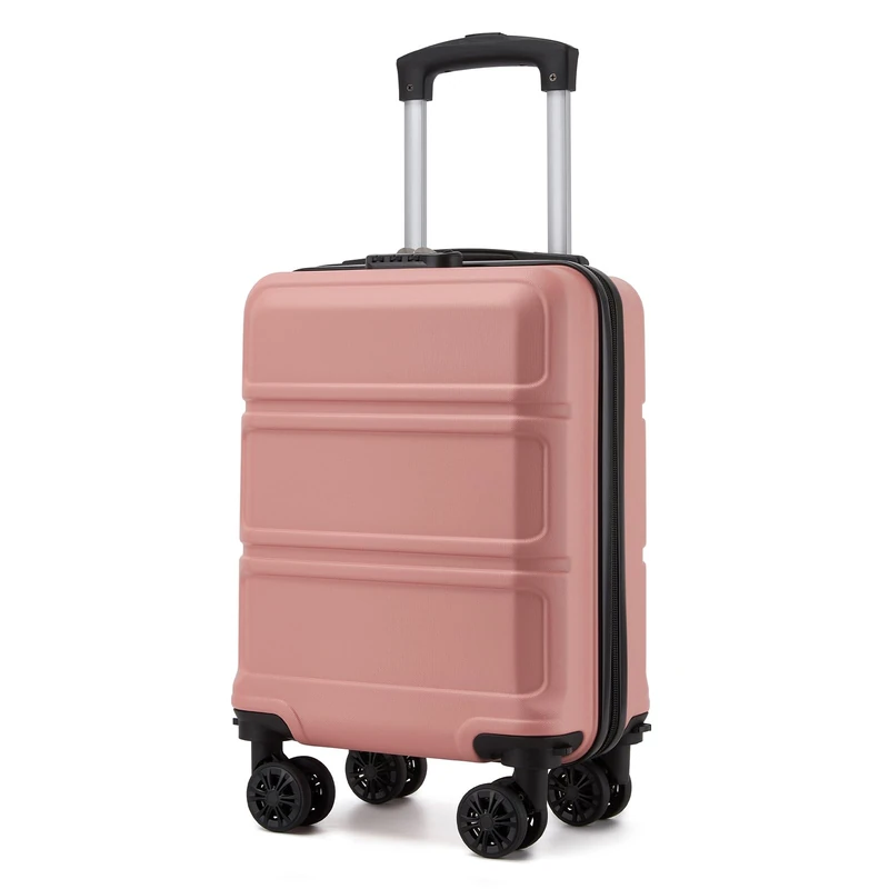 Kono 40x30x20cm Carry on Suitcase Ryanair Under Seat Hand Luggage Lightweight Small Cabin Bag (Nude) - Image 1