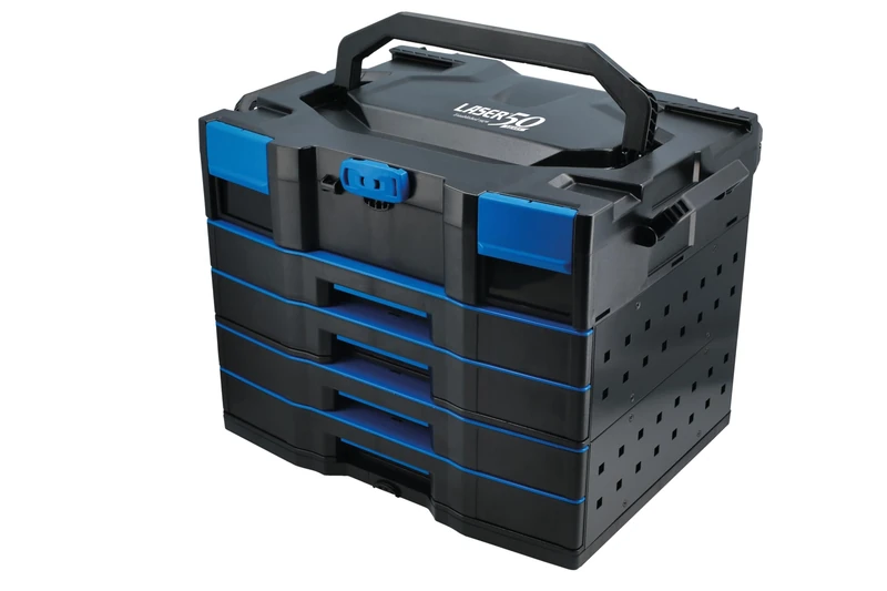 Laser 9283 Premium Stackable 4 Drawer Storage System with Top Box - 50th Anniversary