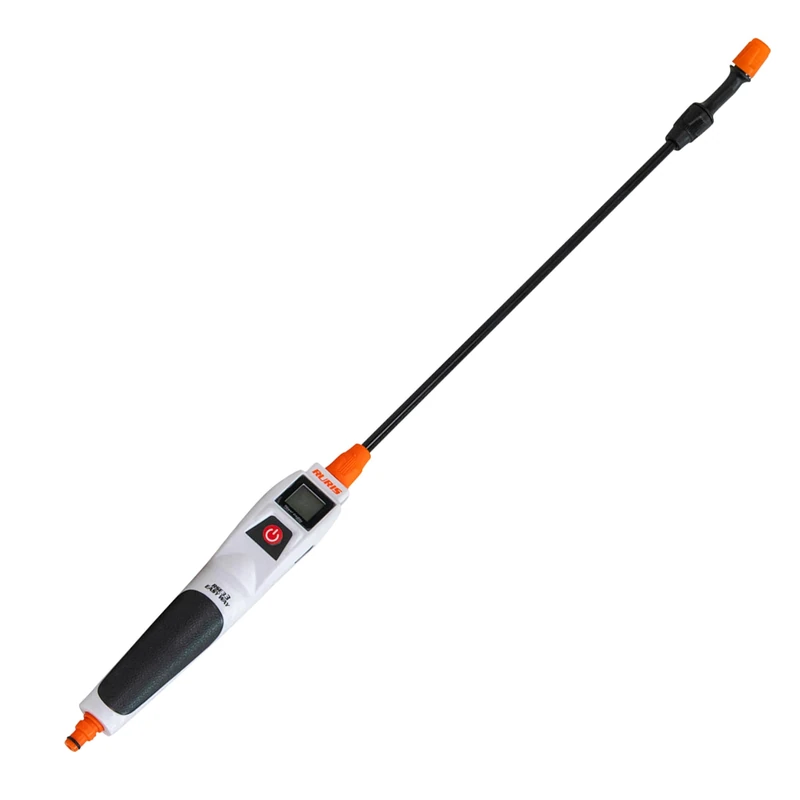 RURIS RSE 33 Easy Way Electric Sprayer without Container – Li-ion Battery 2600 mAh Metal Lance Hose 3 m Adjustable Nozzle Charge USB Type C LED Display