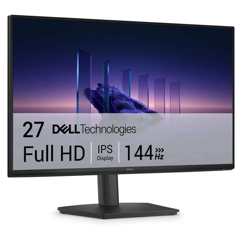 Dell 27 Monitor - SE2726HS, Full HD (1920x1080), 144Hz, IPS, 1ms MPRT, AMD FreeSync, Height Adjust, VESA (100x100mm), 2 HDMI, 3 Year Warranty, Black