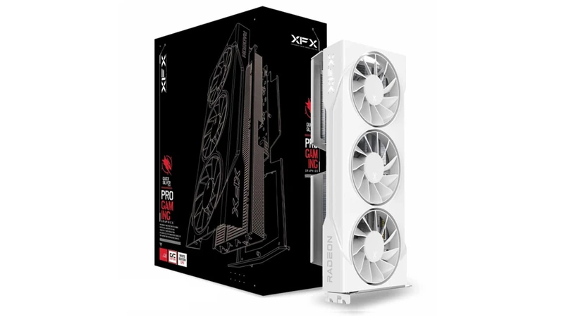 XFX Swift AMD Radeon RX 9060XT OC White Triple Fan Gaming Edition with 16GB GDDR6 - Image 1