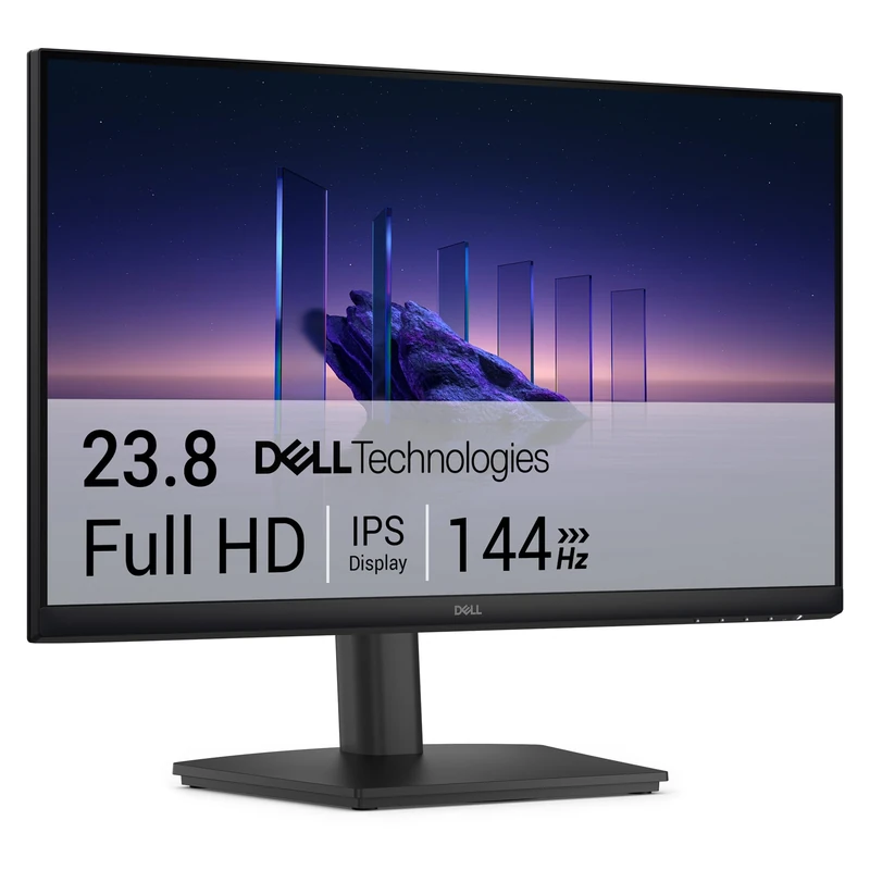 Dell 24 Monitor - SE2426HS, Full HD (1920x1080), 144Hz, IPS, 1ms MPRT, AMD FreeSync, Height Adjust, VESA (100x100mm), 2 HDMI, 3 Year Warranty, Black
