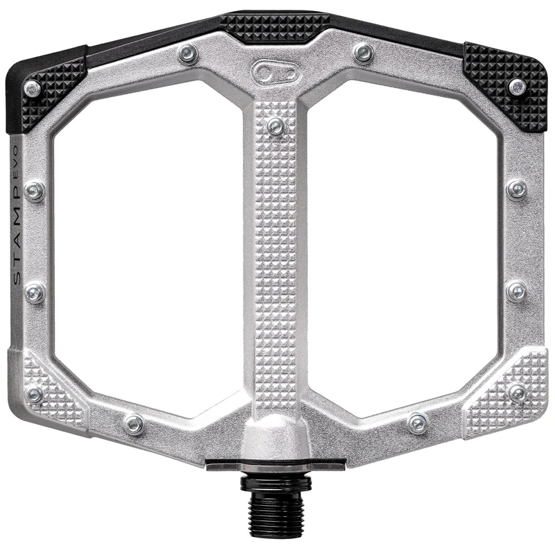 Crankbrothers Stamp EVO MTB Pedals, Silver, Size Large
