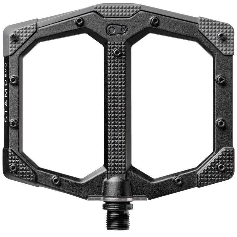 Crankbrothers Stamp EVO MTB Pedals, Black, Size Large