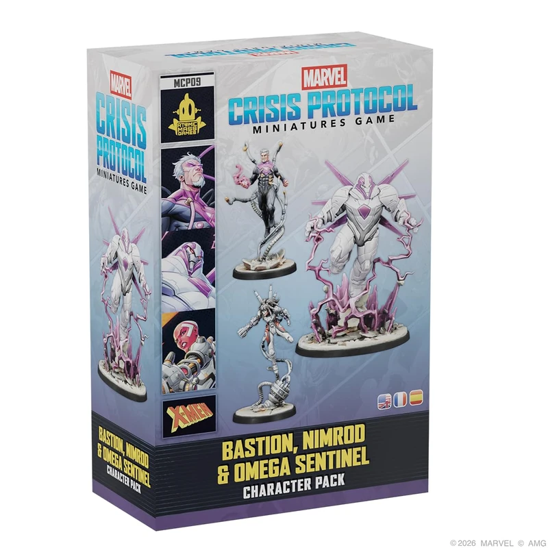 Asmodee | Marvel: Crisis Protocol - Bastion, Nimrod & Omega Sentinel | Miniatures Game | Ages 14+ | 2 Players | 90 Minutes Playing Time