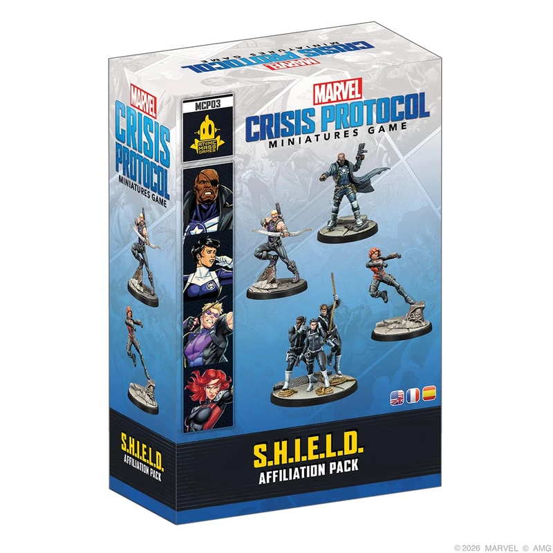Asmodee | Marvel: Crisis Protocol - S.H.I.E.L.D Affiliation Pack | Miniatures Game | Ages 14+ | 2 Players | 90 Minutes Playing Time - Image 1