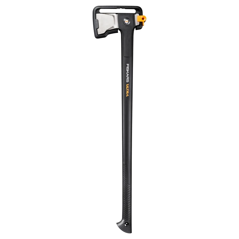 Fiskars Ultra Splitting Axe U36, powerful axe for splitting large logs, ToughCoat coating, optimised balance, carbon steel blade/FiberComp handle, 91.5 cm, black, 1088144